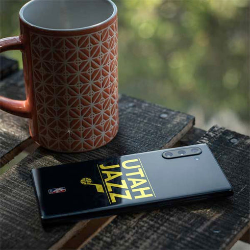NBA Utah Jazz Standard - Black Galaxy Note 10 Skin